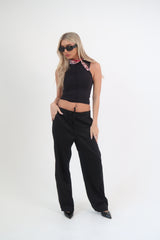 מכנסי שחור שרוך